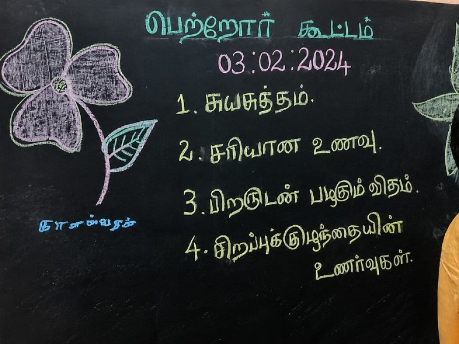 Parents meeting – blackboard