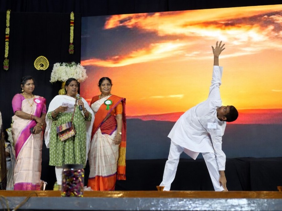 Yoga and stage event