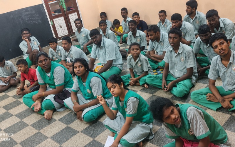 Students and staff at Truthful Trust Special School